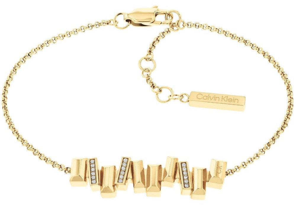 Shop Calvin Klein Unisex Chain Stainless Logo Bracelets by nine | BUYMA
