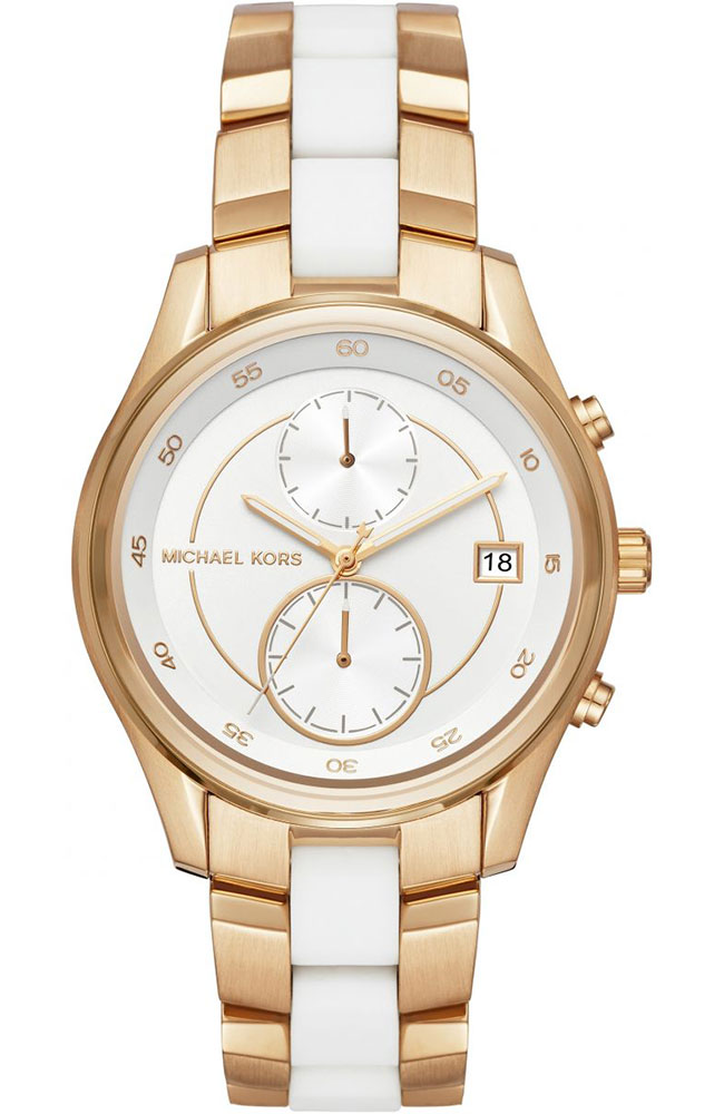 Michael Kors Briar Two Tone Stainless Steel Chronograph Mk6466, Watches ...